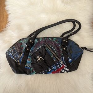 Desigual Amancer Floral Mandala Patchwork Bag